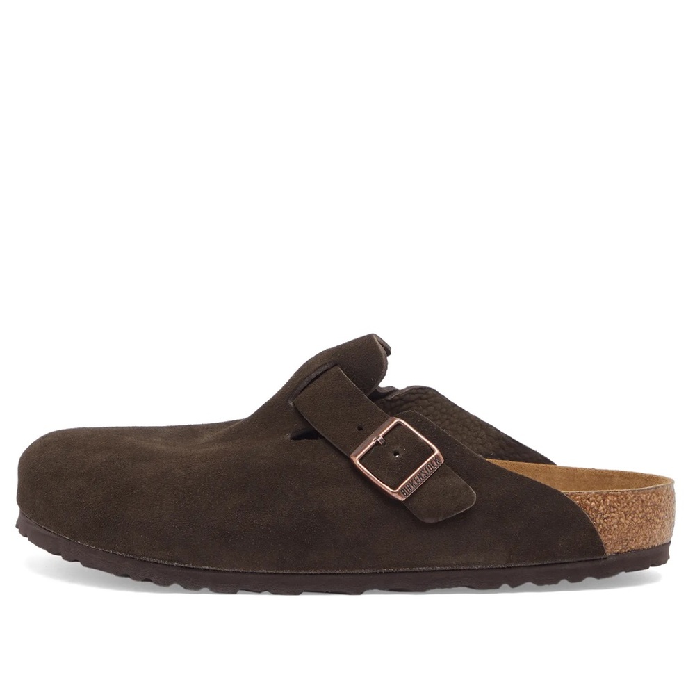 Birkenstock Brown Suede Clogs